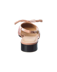Valentino Valet Du Roi 25 Mesh & Leather Slingback Ballet Flat