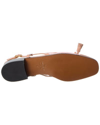 Valentino Valet Du Roi 25 Mesh & Leather Slingback Ballet Flat