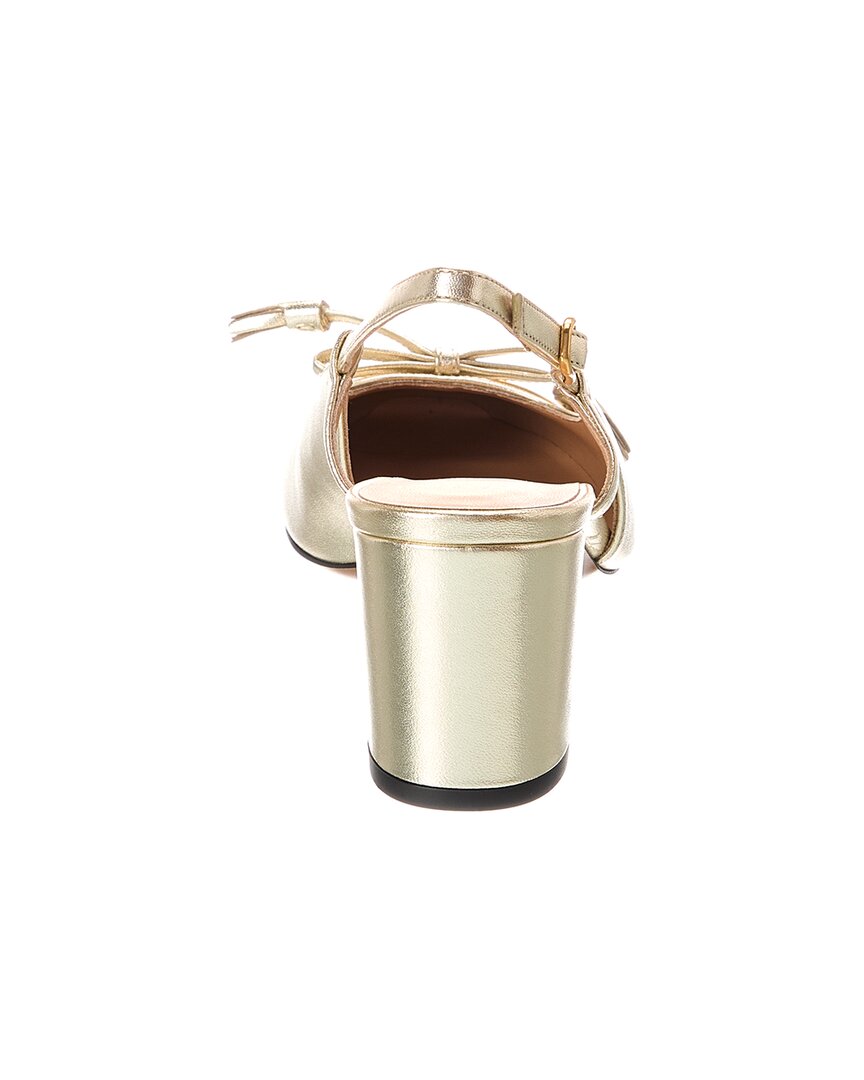 Valentino Vlogo 60 Leather Slingback Pump