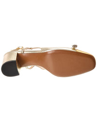 Valentino Vlogo 60 Leather Slingback Pump