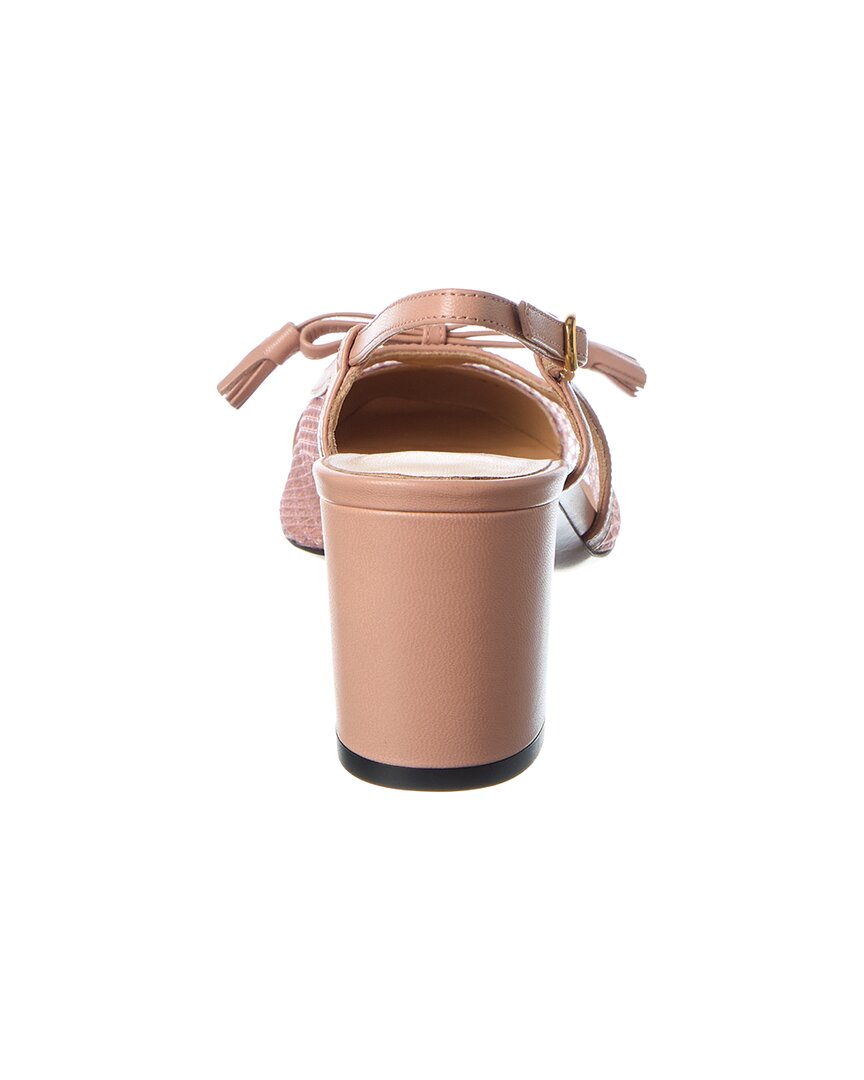 Valentino Valet Du Roi 60 Mesh & Leather Slingback Pump