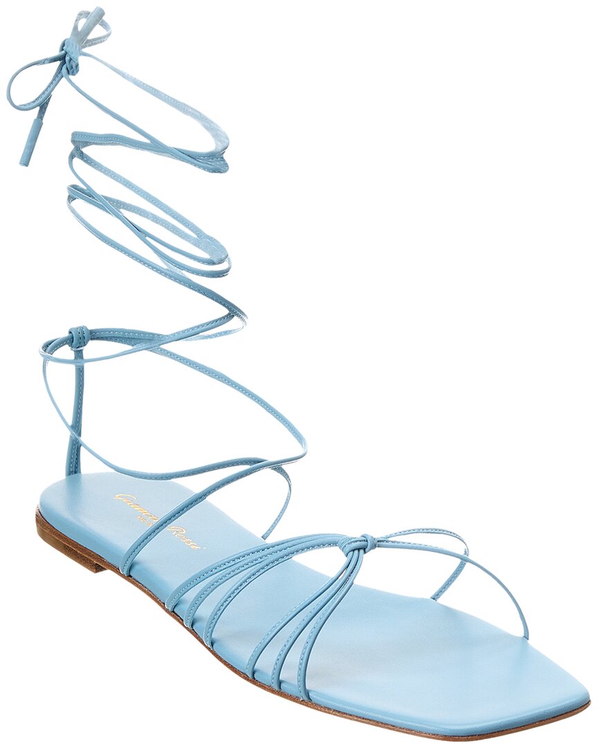 Gianvito Rossi Sylvie Leather Sandal Blue