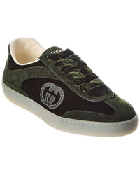 Gucci G75 Velvet & Suede Sneaker
