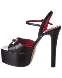 Valentino Vlogo 145 Leather Platform Sandal