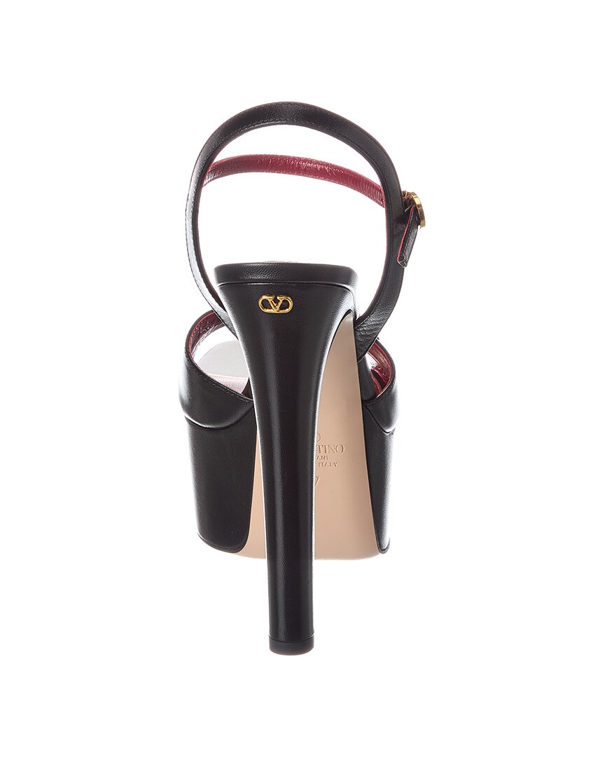 Valentino Vlogo 145 Leather Platform Sandal