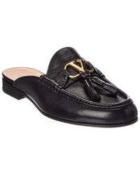 Valentino Vlogo Signature Leather Mule