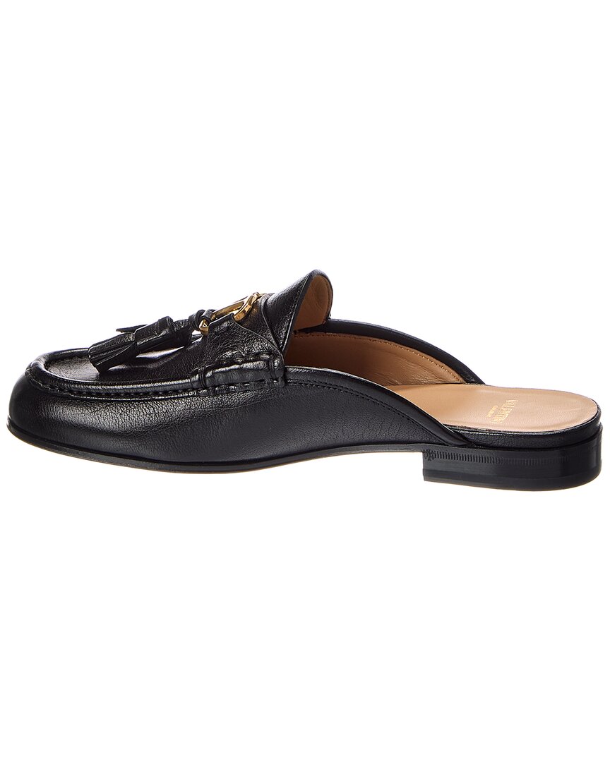 Valentino Vlogo Signature Leather Mule