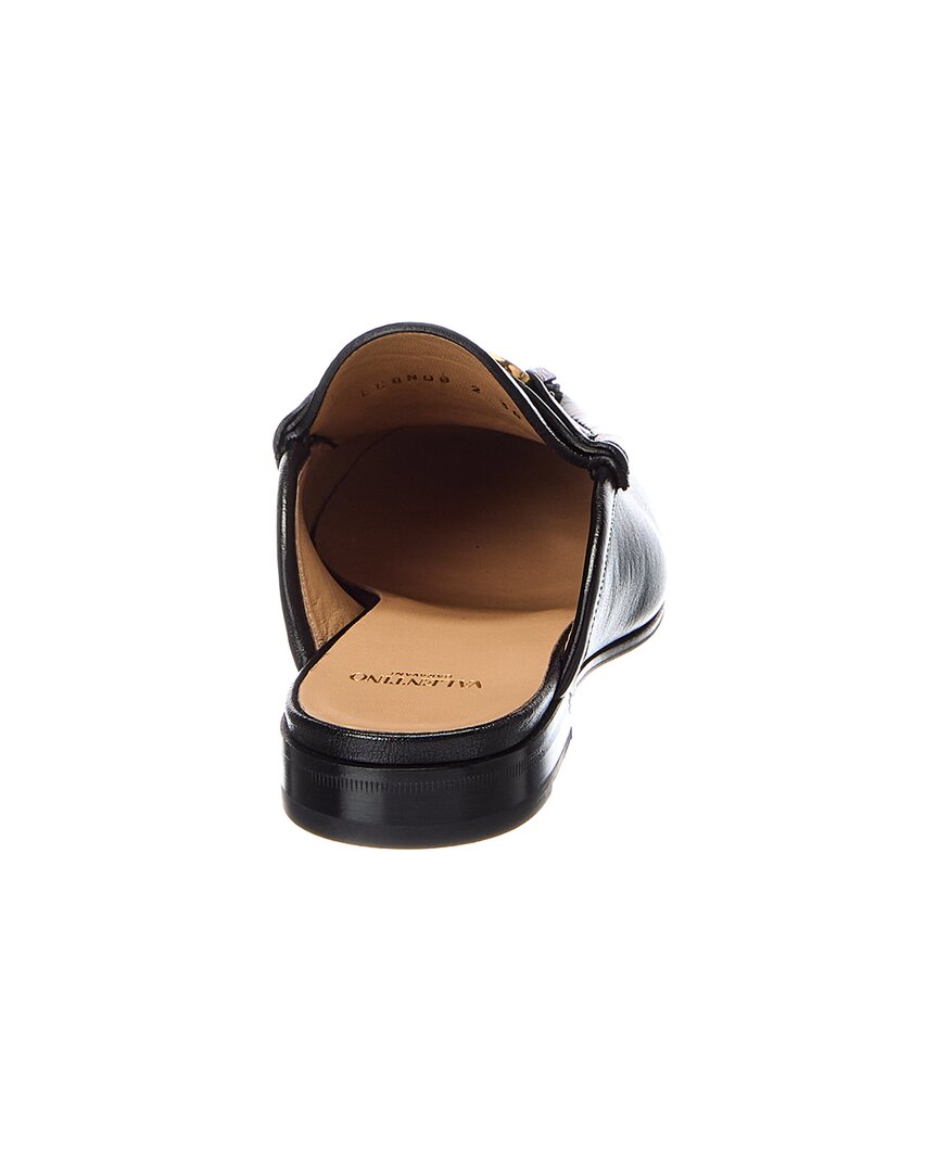 Valentino Vlogo Signature Leather Mule