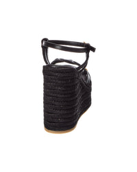 Valentino Vlogo Signature 120 Leather Wedge Sandal