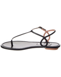 Aquazzura Logo Leather Sandal
