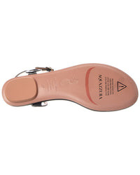 Aquazzura Logo Leather Sandal