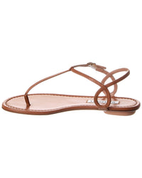 Aquazzura Logo Leather Sandal