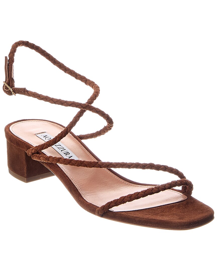 Aquazzura Luca 35 Suede Sandal