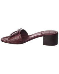 Fendi Baguette Leather Sandal