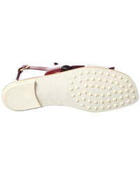 Tods Patent Sandal