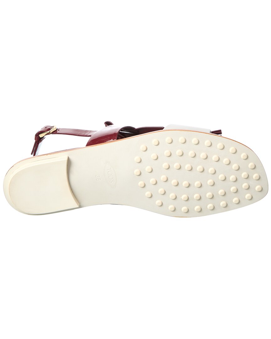 Tods Patent Sandal