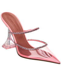 Amina Muaddi Gilda Vinyl & Leather Pump Pink 36