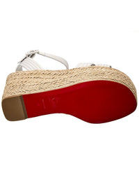 Christian Louboutin Christian Louboutin Manola Zeppa 90 Leather Wedge Sandal