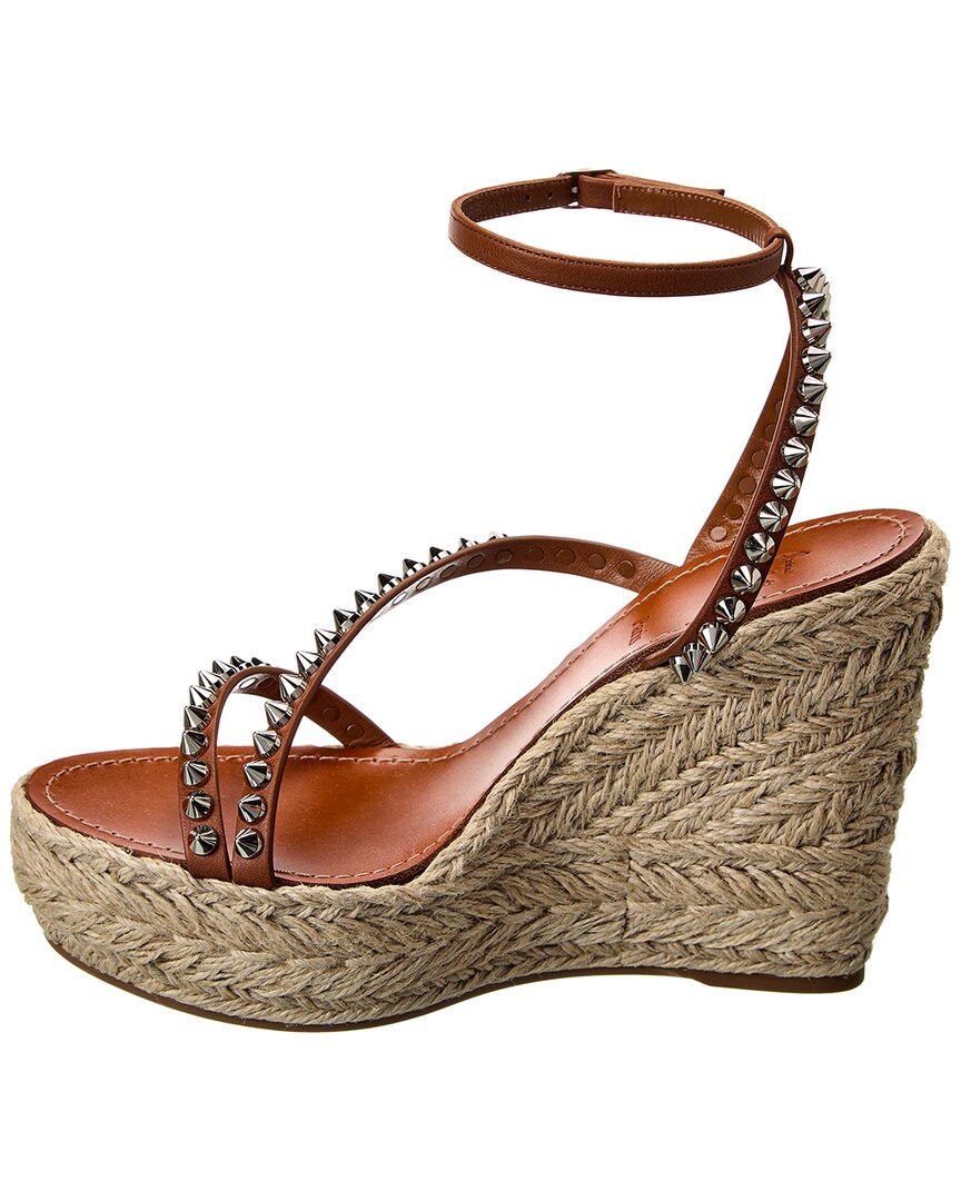 Christian Louboutin Christian Louboutin Mafaldina Zeppa 120 Leather Wedge Sandal