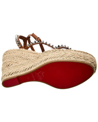 Christian Louboutin Christian Louboutin Mafaldina Zeppa 120 Leather Wedge Sandal