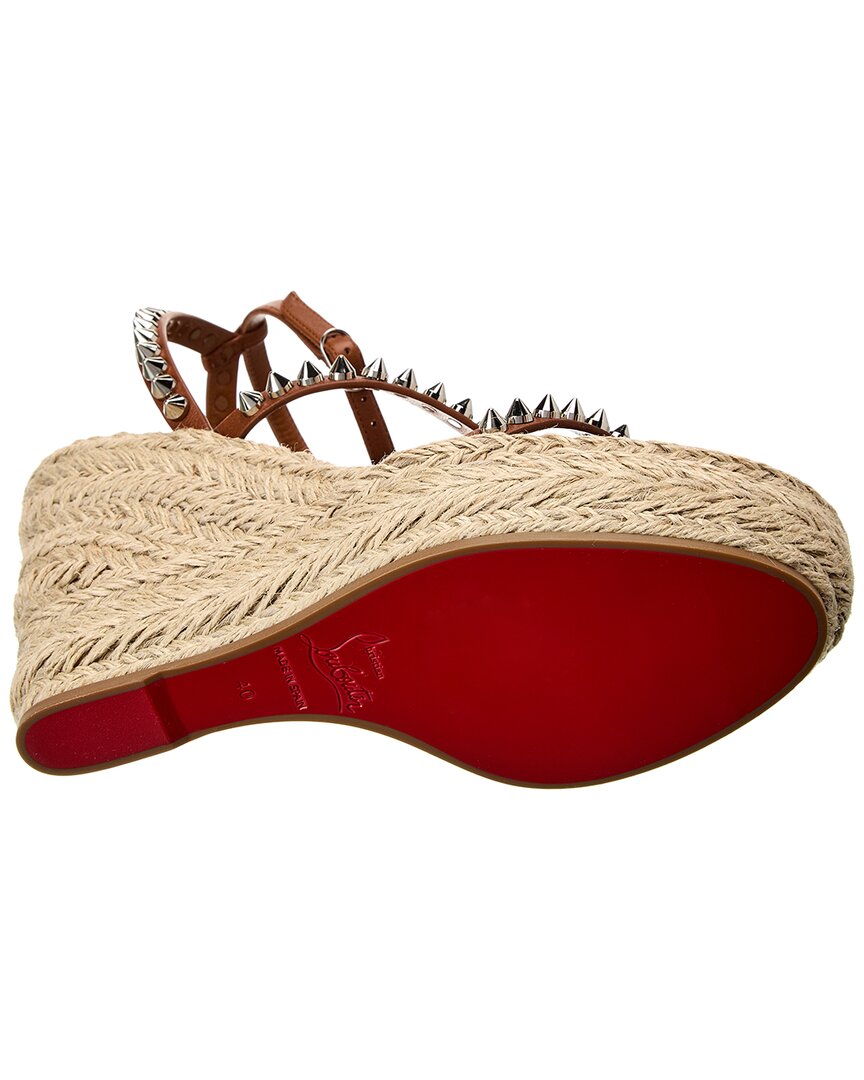 Christian Louboutin Christian Louboutin Mafaldina Zeppa 120 Leather Wedge Sandal