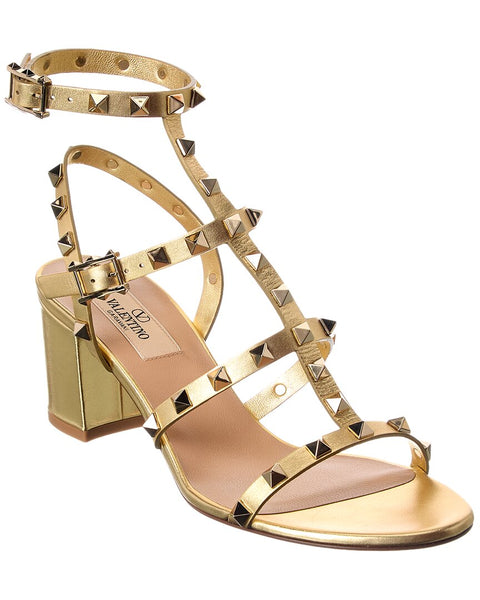 Valentino Rockstud Caged 60 Leather Ankle Strap Sandal – Bluefly