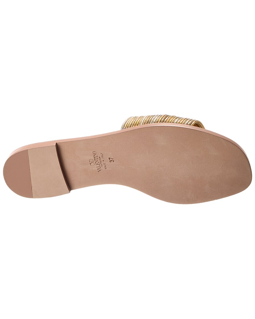 Valentino Vlogo Leather Sandal
