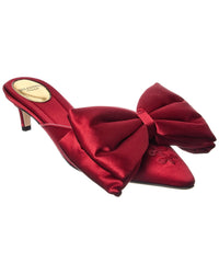 Valentino Yolande Bow 45 Satin Mule