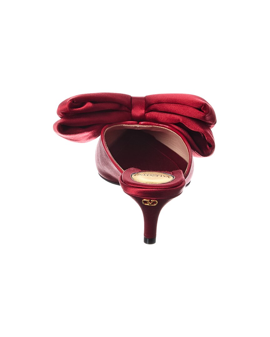 Valentino Yolande Bow 45 Satin Mule