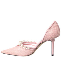 Jimmy Choo Aurelie 85 Lace & Leather Pump