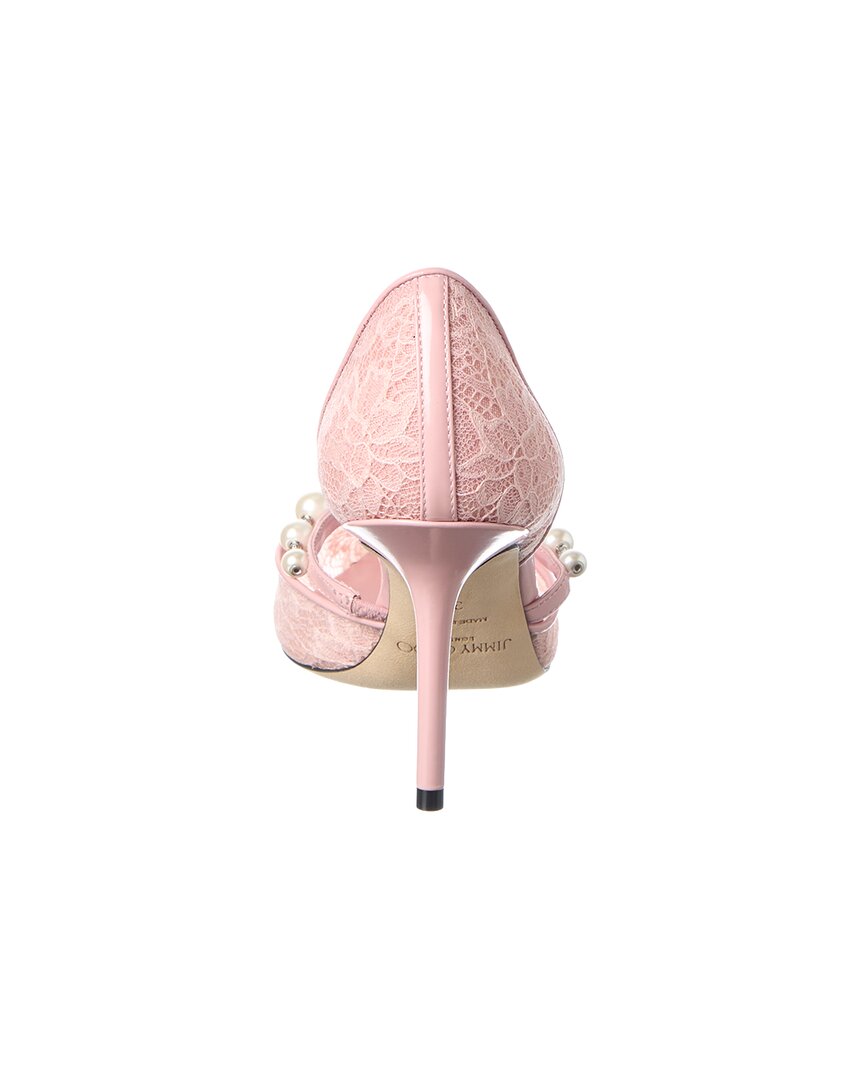 Jimmy Choo Aurelie 85 Lace & Leather Pump