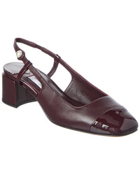 Jimmy Choo Elisa Sb 45 Leather Slingback Pump