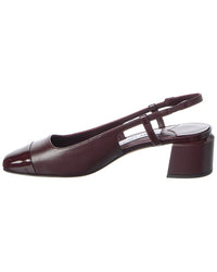 Jimmy Choo Elisa Sb 45 Leather Slingback Pump