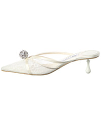 Jimmy Choo Sana 50 Lace & Satin Mule