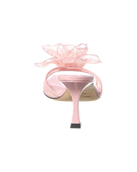 Jimmy Choo Skye/Corsage 70 Lace & Leather Sandal