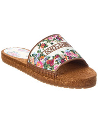 Dolce & Gabbana Dg Logo Leather Espadrille