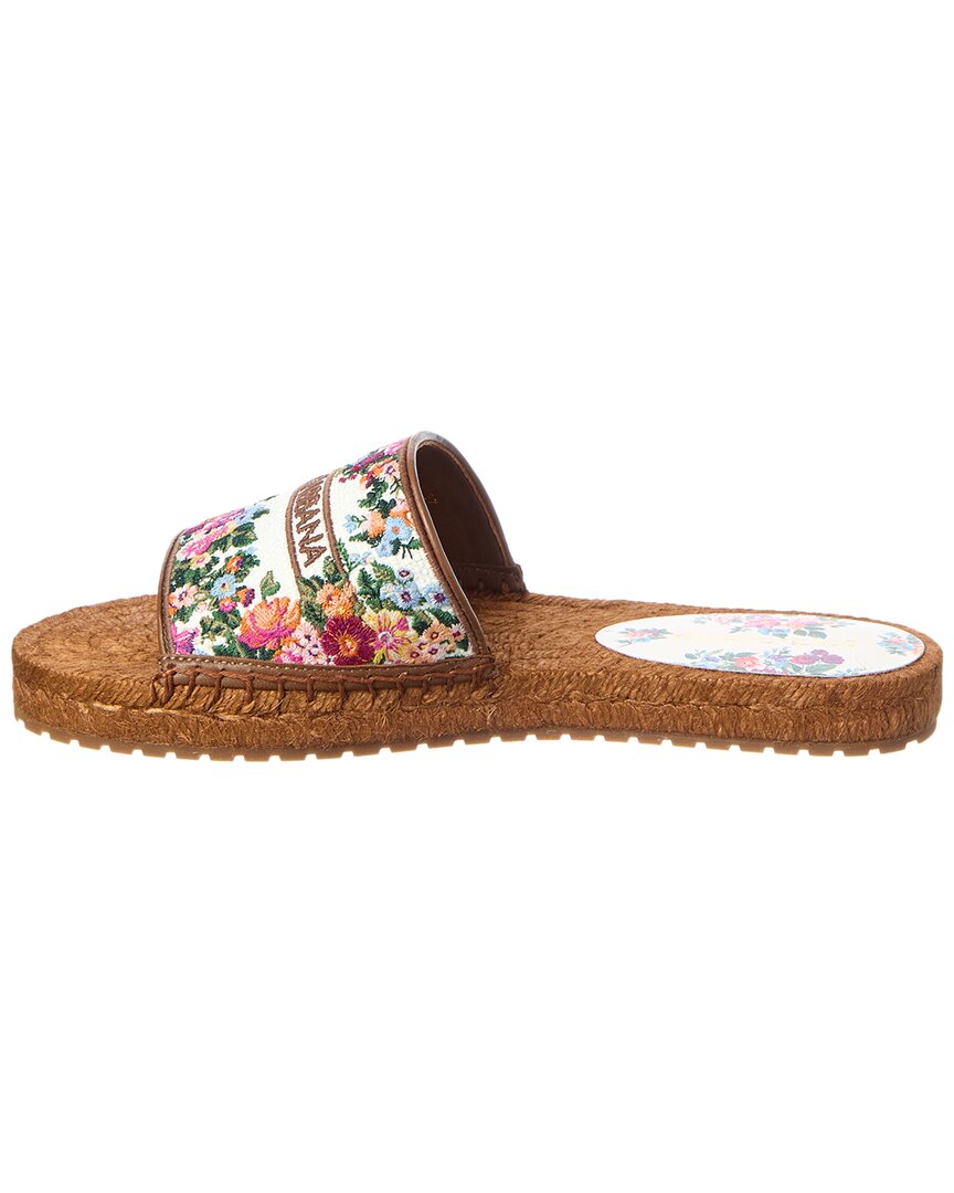 Dolce & Gabbana Dg Logo Leather Espadrille