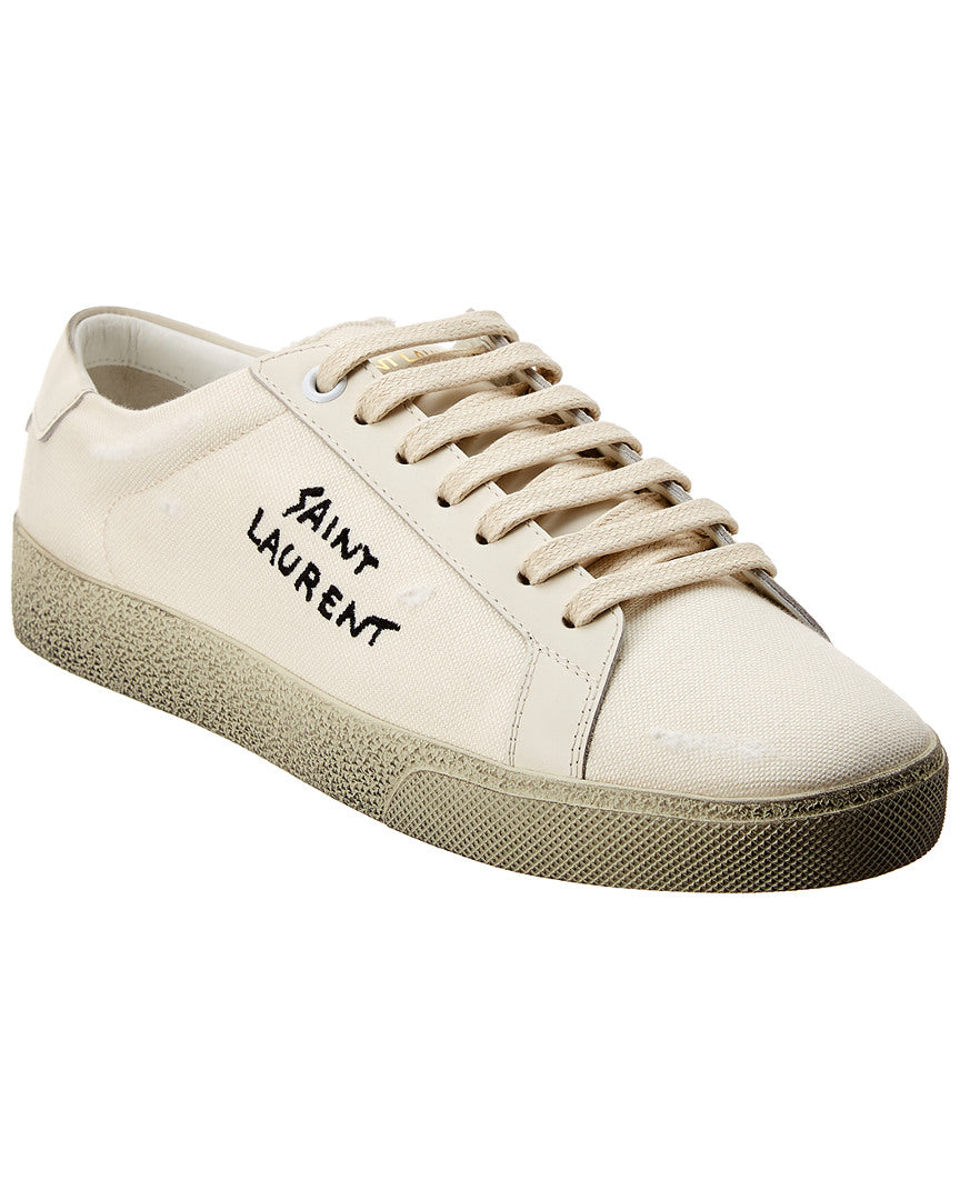 Saint Laurent Court Classic Sl/06 Canvas & Leather Sneaker