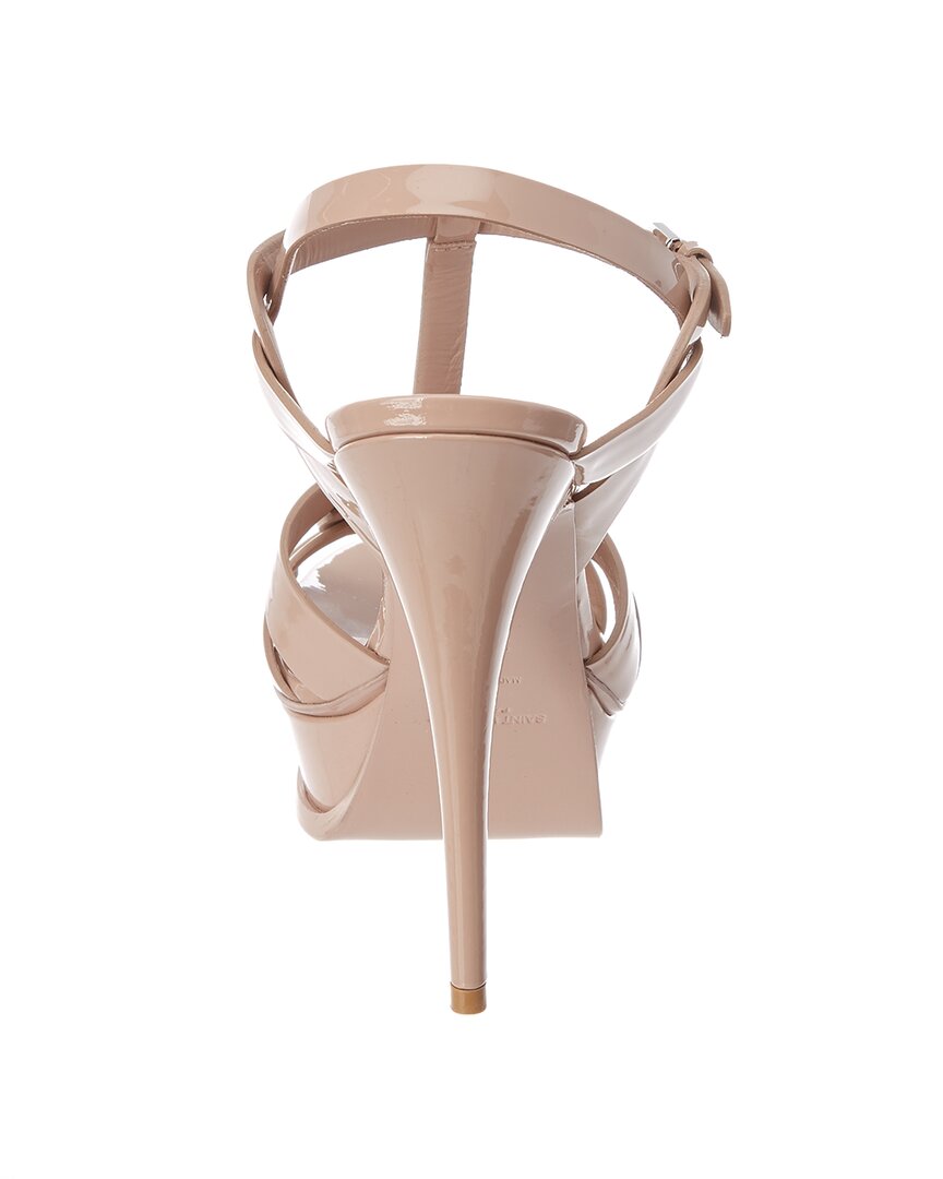 Saint Laurent Tribute 105 Patent Platform Sandal