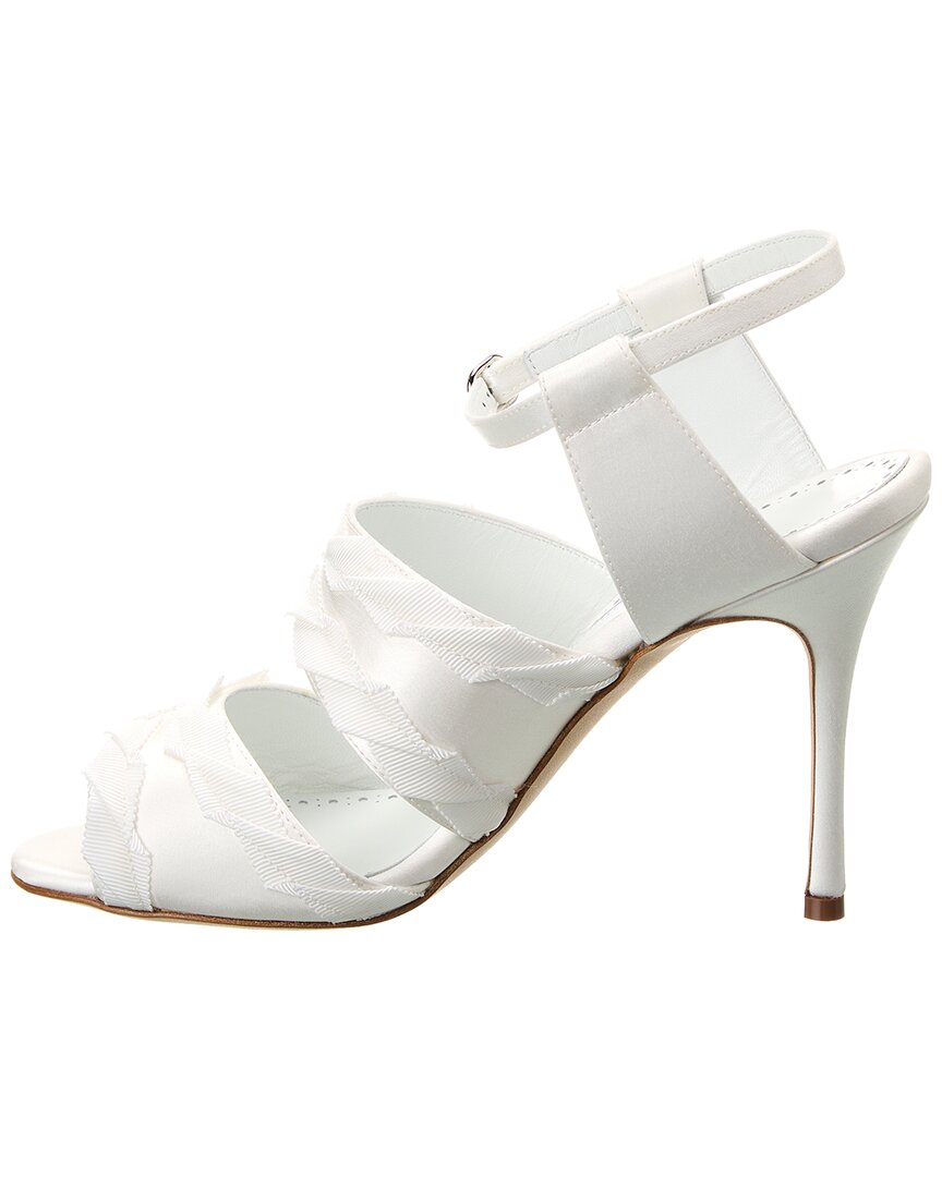 Manolo Blahnik Janada 105 Satin Sandal