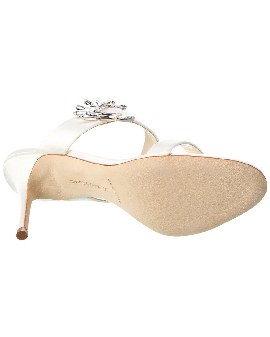 Manolo Blahnik Chivela 90 Satin Sandal
