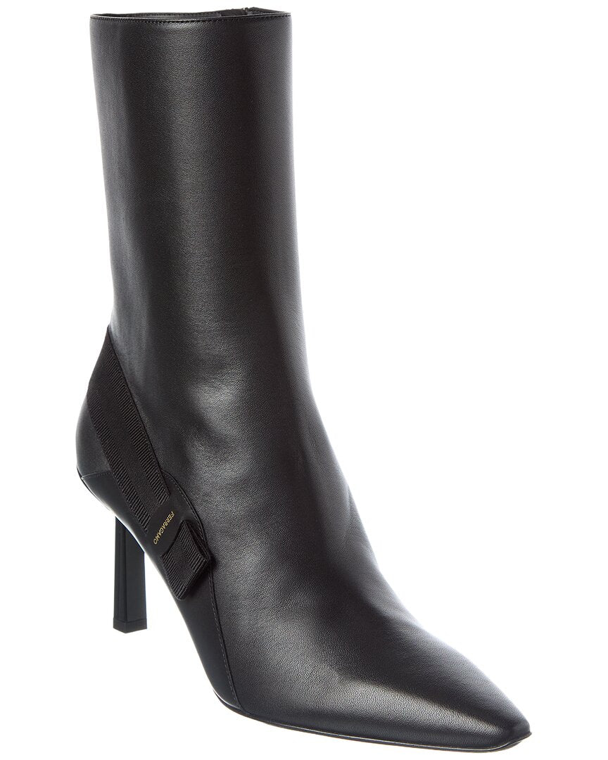 Ferragamo Virgilia Leather Bootie