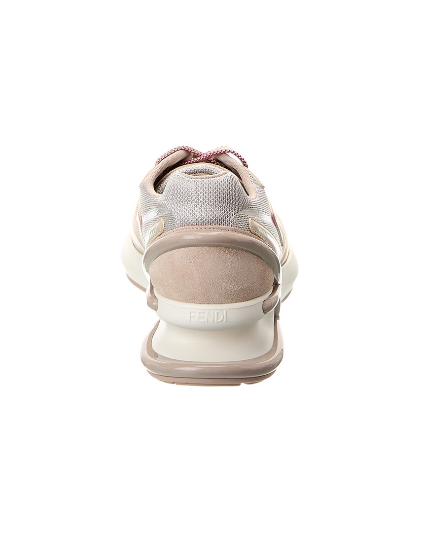 Fendi First 1 Tech Fabric & Leather Sneaker