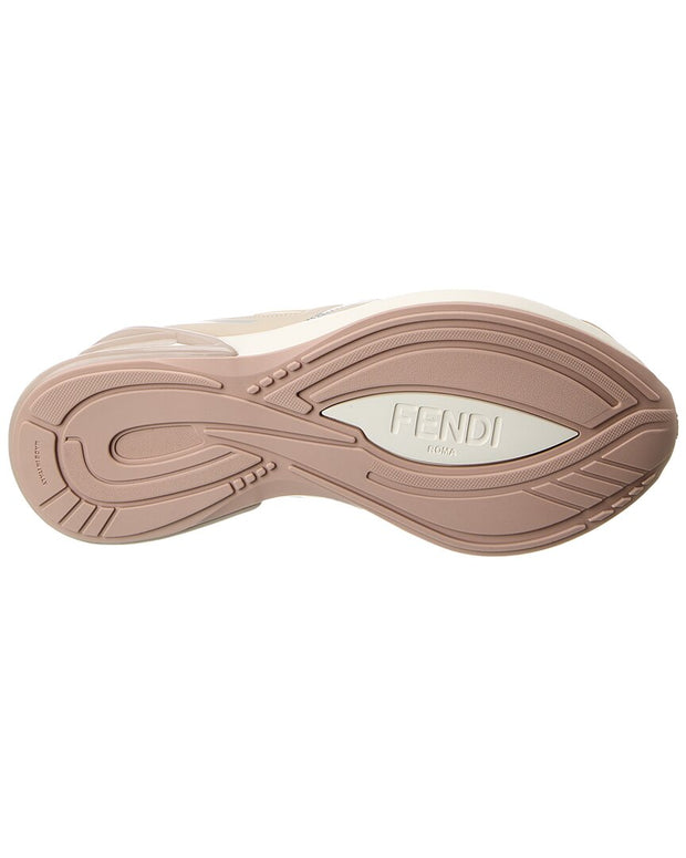 Fendi First 1 Tech Fabric & Leather Sneaker