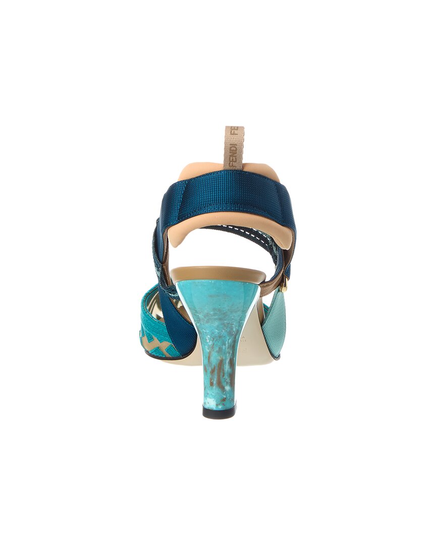 Fendi Colibri Ff Mesh Slingback Pump
