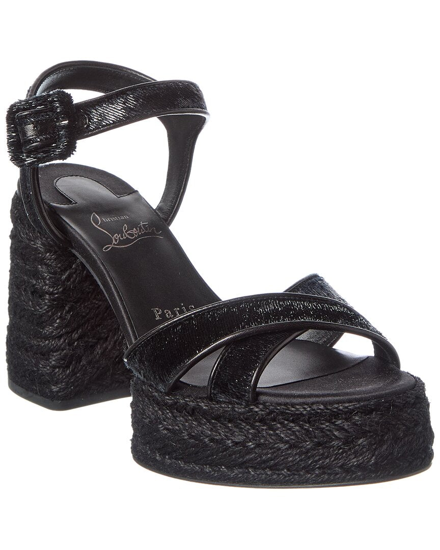 Christian Louboutin Calakala 85 Leather Sandal