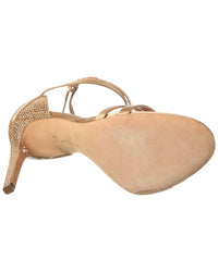 Ferragamo Suede & Satin Sandal