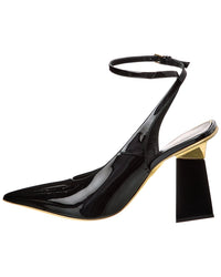 Valentino One Stud 100 Patent Slingback Pump