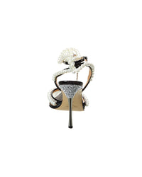 Mach & Mach Pearls & Diamonds Vinyl & Leather Pump