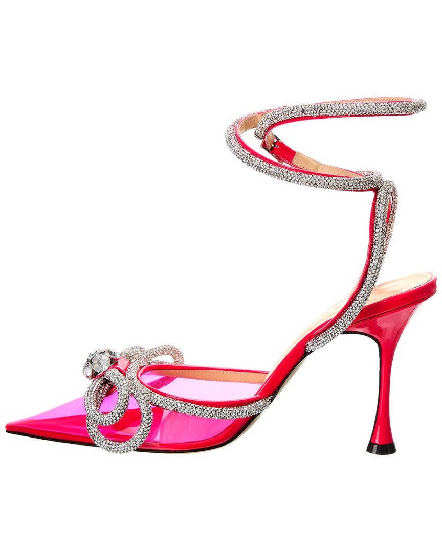 Mach & Mach Double Bow Vinyl & Leather Pump